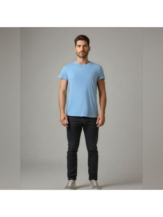 Champion Other - Champion Authentic Men's T-Shirt, Size M, Light Blue